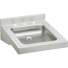ELKAY - Stainless Steel Sinks Type: Lavatory Sink-Wall Hung Outside Length: 19 (Inch) - Industrial Tool & Supply