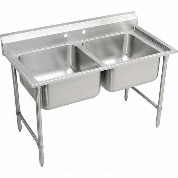 ELKAY - Stainless Steel Sinks Type: Scullery Sink Outside Length: 47-1/4 (Inch) - Industrial Tool & Supply
