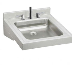 ELKAY - Stainless Steel Sinks Type: Lavatory Sink-Wall Hung Outside Length: 19 (Inch) - Industrial Tool & Supply