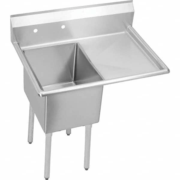 ELKAY - Stainless Steel Sinks Type: Scullery Sink Outside Length: 50-1/2 (Inch) - Industrial Tool & Supply