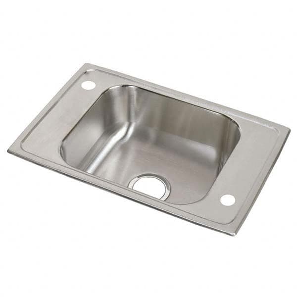 ELKAY - Stainless Steel Sinks Type: Drop In Sink Outside Length: 25 (Inch) - Industrial Tool & Supply