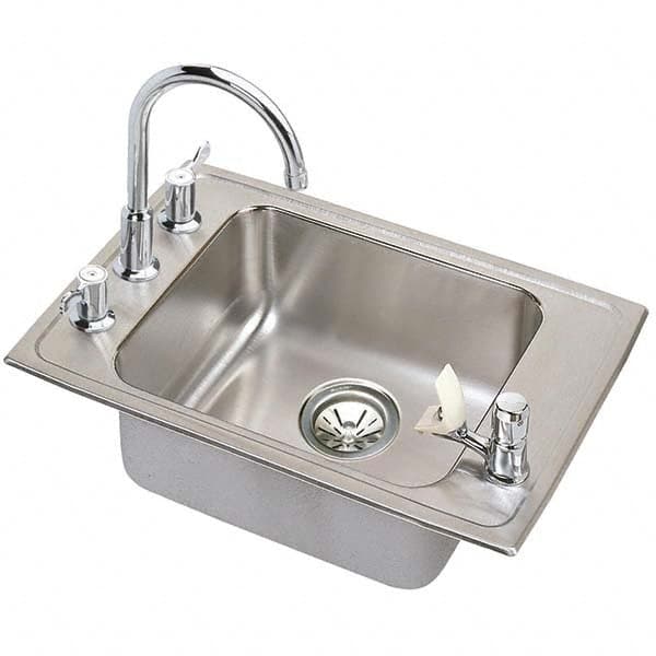 ELKAY - Stainless Steel Sinks Type: Drop In Sink Outside Length: 37-1/4 (Inch) - Industrial Tool & Supply
