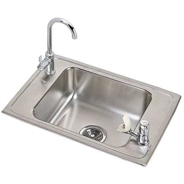 ELKAY - Stainless Steel Sinks Type: Drop In Sink Outside Length: 25 (Inch) - Industrial Tool & Supply