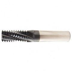 ‎1/4, 3/8-18 4 Flute NPT Solid Thread Mill-TiAlN - Industrial Tool & Supply