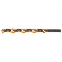 #62 RHS / RHC HSS 118 Degree Radial Point General Purpose Drill - TiN - Industrial Tool & Supply