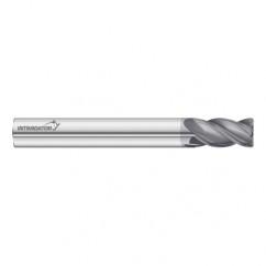 6mm Dia. x 50mm Overall Length 4-Flute 1mm C/R Solid Carbide SE End Mill-Round Shank-Center Cut-FC18 - Industrial Tool & Supply