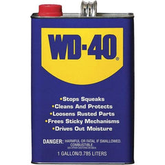 WD-40 - 1 Gal Multi-Use Product - Bulk, Liquid, Stop Squeaks, Removes & Protects, Loosens Rusted Parts, Free Sticky Mechanisms, Drives Out Moisture - Industrial Tool & Supply