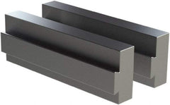 CarveSmart - 3/4" Wide x 2" High x 3/4" Thick, Flat/No Step Vise Jaw - Soft, Aluminum, Fixed Jaw, Compatible with 6" Vises - Industrial Tool & Supply