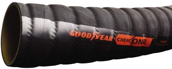 Continental ContiTech - 2-1/2" ID x 2.9" OD, 100' OAL, Pex Chemical Handling Hose - 200 Max Working psi, -40 to 250°F, 6" Bend Radius, Black - Industrial Tool & Supply