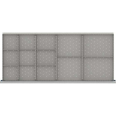 LISTA - 13-Compartment Drawer Divider Layout for 3.15" High Drawers - Industrial Tool & Supply