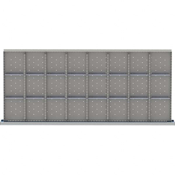 LISTA - 24-Compartment Drawer Divider Layout for 3.15" High Drawers - Industrial Tool & Supply