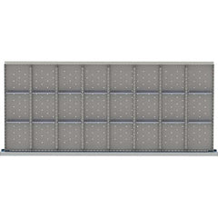 LISTA - 24-Compartment Drawer Divider Layout for 3.15" High Drawers - Industrial Tool & Supply