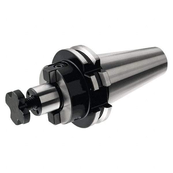 Iscar - DIN69871-50 Taper Shank 32mm Pilot Diam Shell Mill Holder - 100mm Flange to Nose End Projection, 66mm Nose Diam, Through-Spindle & DIN Flange Coolant - Exact Industrial Supply