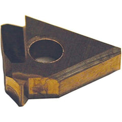 Tool-Flo - 3/8" Inscribed Circle, Triangle Grooving & Threading Shim Seat for Indexables - 0.126" Thick, YE Shim Style, Positive Rake, Left Hand, Right Hand Cut - Industrial Tool & Supply