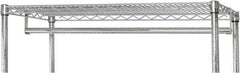 Quantum Storage - Open Shelving Accessory/Component - Chrome, Chrome Finish, 36" Long, Use with Wire Shelving Units - Industrial Tool & Supply