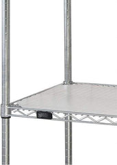 Quantum Storage - 18" Wide, Open Shelving Accessory/Component - HDPE, Polyethylene Finish, 72" Long, Use with Wire Shelving Units - Industrial Tool & Supply
