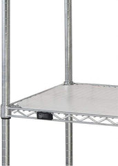 Quantum Storage - 18" Wide, Open Shelving Accessory/Component - HDPE, Polyethylene Finish, 48" Long, Use with Wire Shelving Units - Industrial Tool & Supply