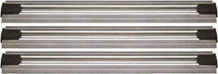 Quantum Storage - 2-1/2" Wide, Open Shelving Accessory/Component - Aluminum, Anodized Aluminum Finish, 72" Long, Use with Wire Shelving Units - Industrial Tool & Supply