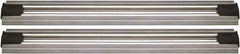 Quantum Storage - 2-1/2" Wide, Open Shelving Accessory/Component - Aluminum, Anodized Aluminum Finish, 204" Long, Use with Wire Shelving Units - Industrial Tool & Supply