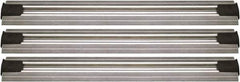 Quantum Storage - 2-1/2" Wide, Open Shelving Accessory/Component - Aluminum, Anodized Aluminum Finish, 96" Long, Use with Wire Shelving Units - Industrial Tool & Supply