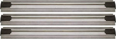 Quantum Storage - 2-1/2" Wide, Open Shelving Accessory/Component - Aluminum, Anodized Aluminum Finish, 108" Long, Use with Wire Shelving Units - Industrial Tool & Supply