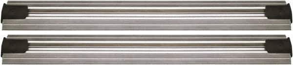 Quantum Storage - 2-1/2" Wide, Open Shelving Accessory/Component - Aluminum, Anodized Aluminum Finish, 192" Long, Use with Wire Shelving Units - Industrial Tool & Supply