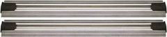 Quantum Storage - 2-1/2" Wide, Open Shelving Accessory/Component - Aluminum, Anodized Aluminum Finish, 192" Long, Use with Wire Shelving Units - Industrial Tool & Supply