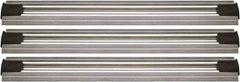 Quantum Storage - 2-1/2" Wide, Open Shelving Accessory/Component - Aluminum, Anodized Aluminum Finish, 120" Long, Use with Wire Shelving Units - Industrial Tool & Supply