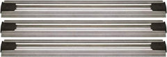 Quantum Storage - 2-1/2" Wide, Open Shelving Accessory/Component - Aluminum, Anodized Aluminum Finish, 132" Long, Use with Wire Shelving Units - Industrial Tool & Supply