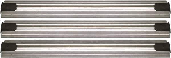 Quantum Storage - 2-1/2" Wide, Open Shelving Accessory/Component - Aluminum, Anodized Aluminum Finish, 144" Long, Use with Wire Shelving Units - Industrial Tool & Supply