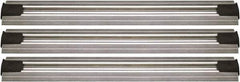 Quantum Storage - 2-1/2" Wide, Open Shelving Accessory/Component - Aluminum, Anodized Aluminum Finish, 144" Long, Use with Wire Shelving Units - Industrial Tool & Supply