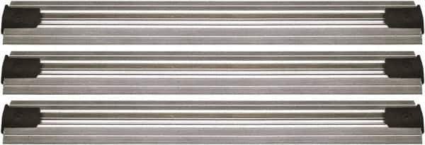 Quantum Storage - 2-1/2" Wide, Open Shelving Accessory/Component - Aluminum, Anodized Aluminum Finish, 156" Long, Use with Wire Shelving Units - Industrial Tool & Supply