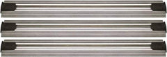 Quantum Storage - 2-1/2" Wide, Open Shelving Accessory/Component - Aluminum, Anodized Aluminum Finish, 156" Long, Use with Wire Shelving Units - Industrial Tool & Supply