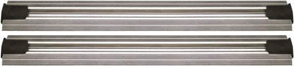 Quantum Storage - 2-1/2" Wide, Open Shelving Accessory/Component - Aluminum, Anodized Aluminum Finish, 180" Long, Use with Wire Shelving Units - Industrial Tool & Supply