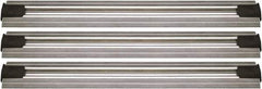 Quantum Storage - 2-1/2" Wide, Open Shelving Accessory/Component - Aluminum, Anodized Aluminum Finish, 168" Long, Use with Wire Shelving Units - Industrial Tool & Supply