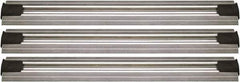 Quantum Storage - 2-1/2" Wide, Open Shelving Accessory/Component - Aluminum, Anodized Aluminum Finish, 180" Long, Use with Wire Shelving Units - Industrial Tool & Supply