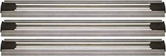 Quantum Storage - 2-1/2" Wide, Open Shelving Accessory/Component - Aluminum, Anodized Aluminum Finish, 192" Long, Use with Wire Shelving Units - Industrial Tool & Supply