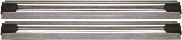 Quantum Storage - 2-1/2" Wide, Open Shelving Accessory/Component - Aluminum, Anodized Aluminum Finish, 168" Long, Use with Wire Shelving Units - Industrial Tool & Supply
