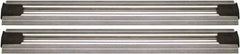 Quantum Storage - 2-1/2" Wide, Open Shelving Accessory/Component - Aluminum, Anodized Aluminum Finish, 168" Long, Use with Wire Shelving Units - Industrial Tool & Supply