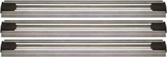 Quantum Storage - 2-1/2" Wide, Open Shelving Accessory/Component - Aluminum, Anodized Aluminum Finish, 228" Long, Use with Wire Shelving Units - Industrial Tool & Supply