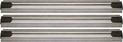 Quantum Storage - 2-1/2" Wide, Open Shelving Accessory/Component - Aluminum, Anodized Aluminum Finish, 240" Long, Use with Wire Shelving Units - Industrial Tool & Supply