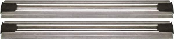 Quantum Storage - 2-1/2" Wide, Open Shelving Accessory/Component - Aluminum, Anodized Aluminum Finish, 72" Long, Use with Wire Shelving Units - Industrial Tool & Supply