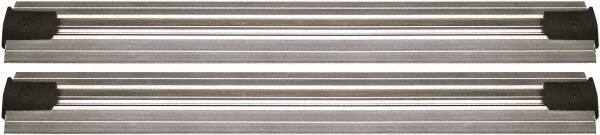 Quantum Storage - 2-1/2" Wide, Open Shelving Accessory/Component - Aluminum, Anodized Aluminum Finish, 84" Long, Use with Wire Shelving Units - Industrial Tool & Supply