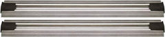 Quantum Storage - 2-1/2" Wide, Open Shelving Accessory/Component - Aluminum, Anodized Aluminum Finish, 96" Long, Use with Wire Shelving Units - Industrial Tool & Supply