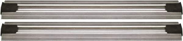 Quantum Storage - 2-1/2" Wide, Open Shelving Accessory/Component - Aluminum, Anodized Aluminum Finish, 156" Long, Use with Wire Shelving Units - Industrial Tool & Supply
