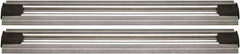 Quantum Storage - 2-1/2" Wide, Open Shelving Accessory/Component - Aluminum, Anodized Aluminum Finish, 156" Long, Use with Wire Shelving Units - Industrial Tool & Supply
