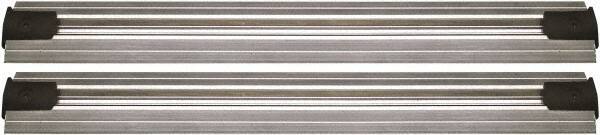 Quantum Storage - 2-1/2" Wide, Open Shelving Accessory/Component - Aluminum, Anodized Aluminum Finish, 144" Long, Use with Wire Shelving Units - Industrial Tool & Supply