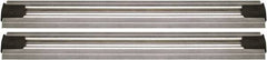 Quantum Storage - 2-1/2" Wide, Open Shelving Accessory/Component - Aluminum, Anodized Aluminum Finish, 144" Long, Use with Wire Shelving Units - Industrial Tool & Supply