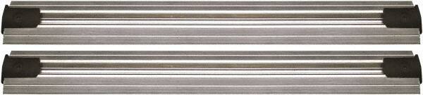 Quantum Storage - 2-1/2" Wide, Open Shelving Accessory/Component - Aluminum, Anodized Aluminum Finish, 132" Long, Use with Wire Shelving Units - Industrial Tool & Supply