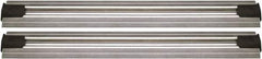 Quantum Storage - 2-1/2" Wide, Open Shelving Accessory/Component - Aluminum, Anodized Aluminum Finish, 120" Long, Use with Wire Shelving Units - Industrial Tool & Supply